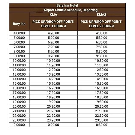 Bary Inn, Klia & Klia2 - 24 Hours Free Airport Pick-Up Sepang Exterior photo